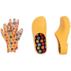 image:imageMUK LUKS Womens Garden Clogs and Gloves SetsSmiley Face