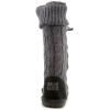 image:imageMUK LUKS Womens Cable Knit LaceUp SlipperSteel