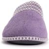 image:imageMUK LUKS Womens Cathy Micro Chenille Closed Toe SlippersLilacIvory