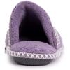 image:imageMUK LUKS Womens Cathy Micro Chenille Closed Toe SlippersLilacIvory