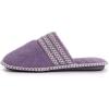 image:imageMUK LUKS Womens Cathy Micro Chenille Closed Toe SlippersLilacIvory