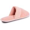image:imageMUK LUKS Womens Cathy Micro Chenille Closed Toe SlippersRose Gold