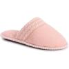 image:imageMUK LUKS Womens Cathy Micro Chenille Closed Toe SlippersRose Gold