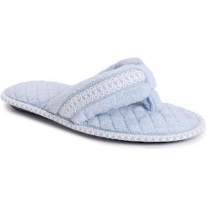 image:imageWomens Darlene Micro Chenille Thong SlippersFreesia Blue