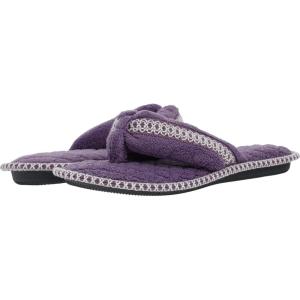 image:imageWomens Darlene Micro Chenille Thong SlippersLilacIvory