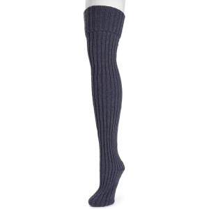 image:imageMUK LUKS Womens Chunky Ribbed Over the Knee Socks Twilight One Size