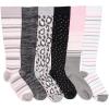 image:imageMUK LUKS Womens 6 Pack Nylon Compression Kneehigh SocksPinkGrey