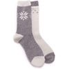 image:imageMUK LUKS Womens Womens 2 Pair Pack Wool Boot SocksGypy RougeIvory