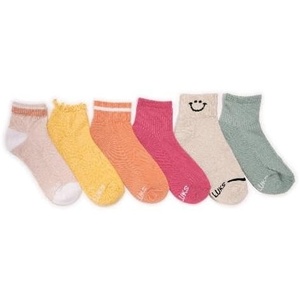 image:imageMUK LUKS Womens 6 Pack Dream Mini Crew SockPink