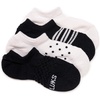 image:imageMUK LUKS Womens 4Pack Dream Step No Show Sock LinerBlackWhite Pack 2