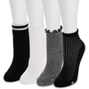 image:imageMUK LUKS Womens 4Pack Dream Step Mini Crew SockEbony