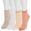 image:imageMUK LUKS Womens 4Pack Dream Step Mini Crew SockSunrise Yellow