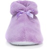image:imageMUK LUKS womens Micro Chenille Boot With Satin BowLavender