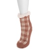 image:imageMUK LUKS Womens Pieced Cabin Sox 1 Pair Pack Light Orange LXL