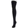 image:imageMUK LUKS Womens Chunky Ribbed Over the Knee Socks Ebony One Size