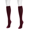 image:imageMUK LUKS Nylon Compression KneeHigh SocksBurgundy