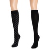 image:imageMUK LUKS Nylon Compression KneeHigh SocksEbonyDot