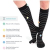 image:imageMUK LUKS Nylon Compression KneeHigh SocksGreyPink