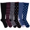 image:imageMUK LUKS Nylon Compression KneeHigh SocksEbonyBurgundyBlue