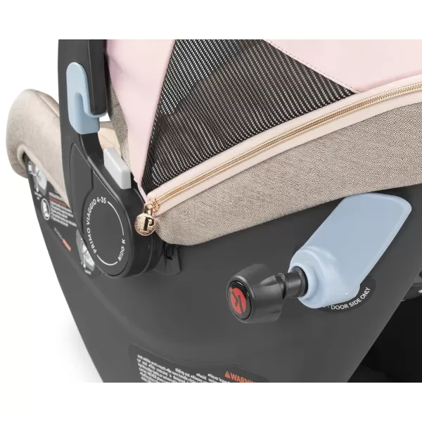 Peg Perego Primo Viaggio 4-35 Nido K - Rear Facing Infant Car Seat - Includes Base with Load Leg &amp; Anti-Rebound Bar - for Babies 4 to 35 lbs - Made in Italy - Mon Amour
