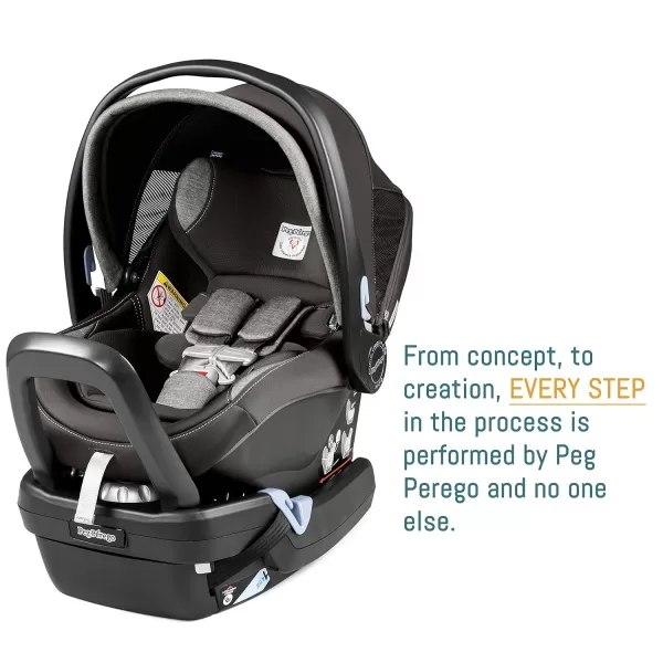 Peg Perego Primo Viaggio 4-35 Nido K - Rear Facing Infant Car Seat - Includes Base with Load Leg &amp; Anti-Rebound Bar - for Babies 4 to 35 lbs - Made in Italy - Mon Amour