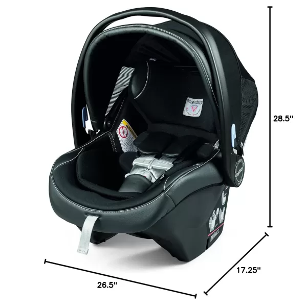 Peg Perego Primo Viaggio 4-35 Nido K - Rear Facing Infant Car Seat - Includes Base with Load Leg &amp; Anti-Rebound Bar - for Babies 4 to 35 lbs - Made in Italy - Mon Amour