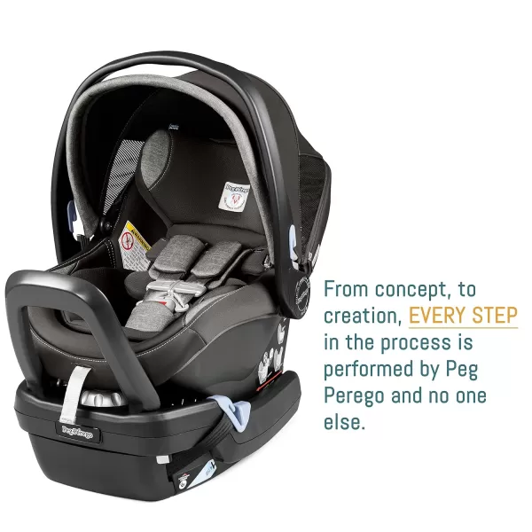 Peg Perego Primo Viaggio 4-35 Nido K - Rear Facing Infant Car Seat - Includes Base with Load Leg &amp; Anti-Rebound Bar - for Babies 4 to 35 lbs - Made in Italy - Mon Amour