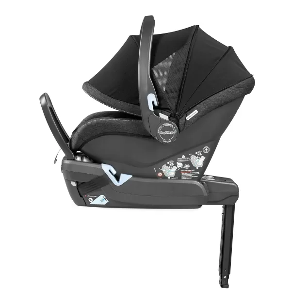 Peg Perego Primo Viaggio 4-35 Nido K - Rear Facing Infant Car Seat - Includes Base with Load Leg &amp; Anti-Rebound Bar - for Babies 4 to 35 lbs - Made in Italy - Mon Amour