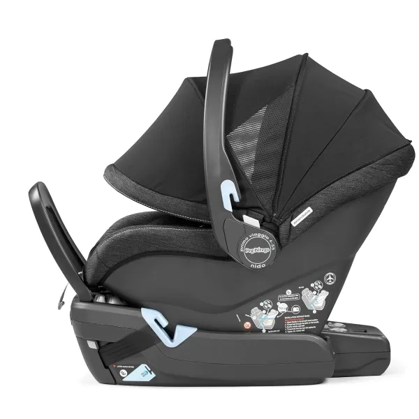 Peg Perego Primo Viaggio 4-35 Nido K - Rear Facing Infant Car Seat - Includes Base with Load Leg &amp; Anti-Rebound Bar - for Babies 4 to 35 lbs - Made in Italy - Mon Amour