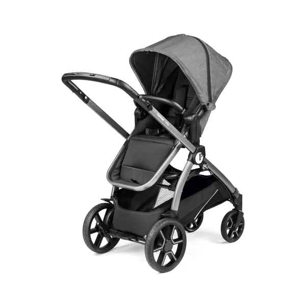 Peg Perego Ypsi Travel System - Includes Ypsi Stroller and Primo Viaggio 4-35 Nido Infant Car Seat, Onyx  &amp; Peg Perego Primo Viaggio 4-35 Nido - Rear Facing Infant Car Seat, Licorice 