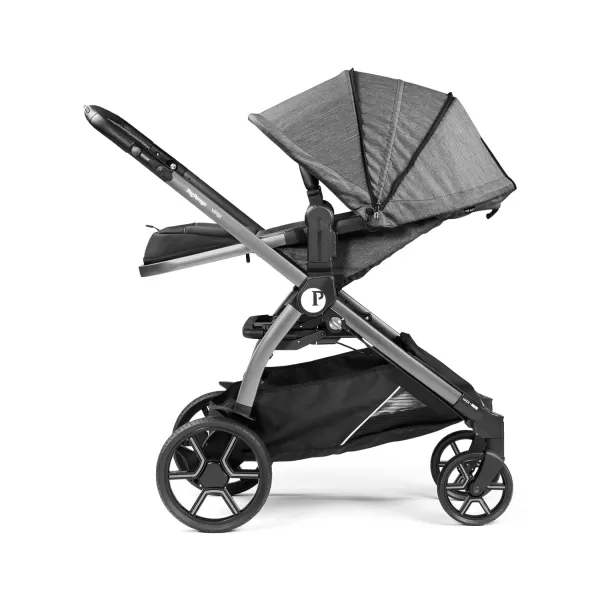Peg Perego Ypsi Travel System - Includes Ypsi Stroller and Primo Viaggio 4-35 Nido Infant Car Seat, Onyx  &amp; Peg Perego Primo Viaggio 4-35 Nido - Rear Facing Infant Car Seat, Licorice 