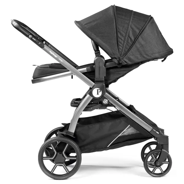 Peg Perego Ypsi Travel System - Includes Ypsi Stroller and Primo Viaggio 4-35 Nido Infant Car Seat, Onyx  &amp; Peg Perego Primo Viaggio 4-35 Nido - Rear Facing Infant Car Seat, Licorice 