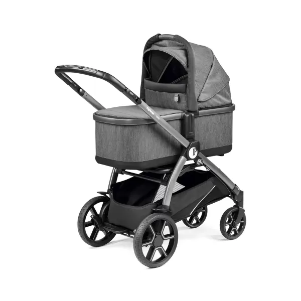 Peg Perego Ypsi Travel System - Includes Ypsi Stroller and Primo Viaggio 4-35 Nido Infant Car Seat, Onyx  &amp; Peg Perego Primo Viaggio 4-35 Nido - Rear Facing Infant Car Seat, Licorice 