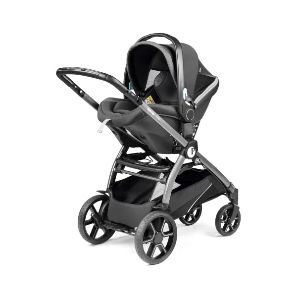 Peg Perego Ypsi Travel System - Includes Ypsi Stroller and Primo Viaggio 4-35 Nido Infant Car Seat, Onyx  &amp; Peg Perego Primo Viaggio 4-35 Nido - Rear Facing Infant Car Seat, Licorice 
