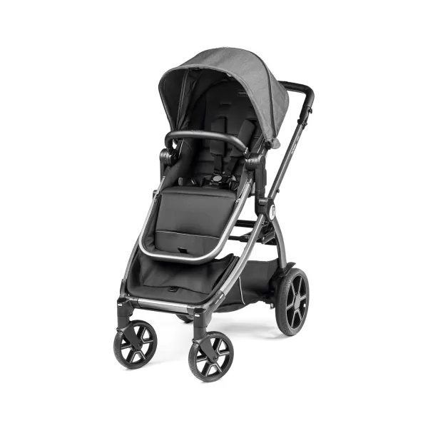 Peg Perego Ypsi Travel System - Includes Ypsi Stroller and Primo Viaggio 4-35 Nido Infant Car Seat, Onyx  &amp; Peg Perego Primo Viaggio 4-35 Nido - Rear Facing Infant Car Seat, Licorice 
