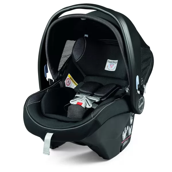 Peg Perego Ypsi Travel System - Includes Ypsi Stroller and Primo Viaggio 4-35 Nido Infant Car Seat, Onyx  &amp; Peg Perego Primo Viaggio 4-35 Nido - Rear Facing Infant Car Seat, Licorice 