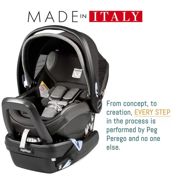 Peg Perego Ypsi Travel System - Includes Ypsi Stroller and Primo Viaggio 4-35 Nido Infant Car Seat, Onyx  &amp; Peg Perego Primo Viaggio 4-35 Nido - Rear Facing Infant Car Seat, Licorice 