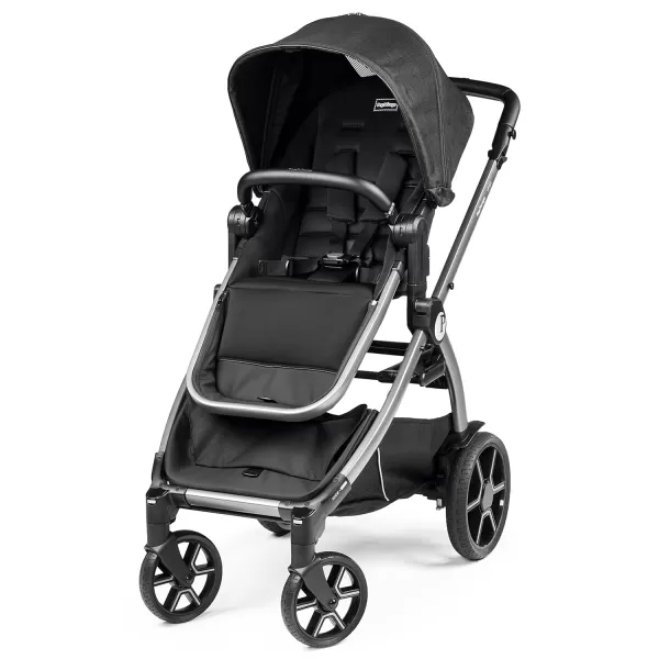 Peg Perego Ypsi Travel System - Includes Ypsi Stroller and Primo Viaggio 4-35 Nido Infant Car Seat, Onyx  &amp; Peg Perego Primo Viaggio 4-35 Nido - Rear Facing Infant Car Seat, Licorice 