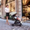 imagePeg Perego Selfie  SelfFolding Light Weight Compact Stroller  Compatible with All Primo Viaggio 435 Infant Car Seats  Made in Italy  Jaguars BlackJaguars
