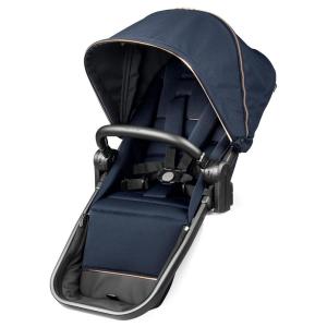 imagePeg Perego Companion Seat  Accessory  Compatible with Ypsi Strollers  Mon Amour Beige ampamp PinkBlue Shine