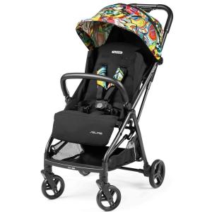 imagePeg Perego Selfie  SelfFolding Light Weight Compact Stroller  Compatible with All Primo Viaggio 435 Infant Car Seats  Made in Italy  Jaguars BlackStreet Art
