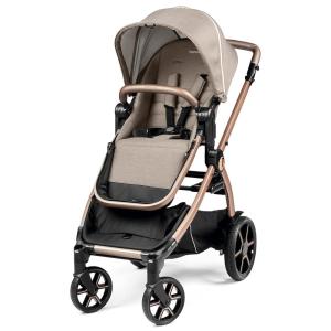imageYpsi  Compact Single to Double Stroller  Compatible with All Primo Viaggio Infant Car Seats ampamp Ypsi Bassinets  Made in Italy  Mon Amour Beige Pink ampamp Rose GoldMon Amour