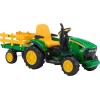 imagePeg Perego John Deere Ground Force Tractor with Trailer 12 Volt Ride onStandard