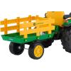 imagePeg Perego John Deere Ground Force Tractor with Trailer 12 Volt Ride onStandard