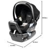 imagePeg Perego Primo Viaggio 435 Lounge  Reclining Rear Facing Infant Car Seat  Includes Base with Load Leg ampamp AntiRebound Bar  for Babies 4 to 35 lbs  Made in Italy  True Black BlackTrue Black