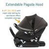 imagePeg Perego Primo Viaggio 435 Lounge  Reclining Rear Facing Infant Car Seat  Includes Base with Load Leg ampamp AntiRebound Bar  for Babies 4 to 35 lbs  Made in Italy  True Black BlackBlue Shine