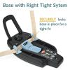imagePeg Perego Primo Viaggio 435 Lounge  Reclining Rear Facing Infant Car Seat  Includes Base with Load Leg ampamp AntiRebound Bar  for Babies 4 to 35 lbs  Made in Italy  True Black BlackBlue Shine