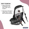 imagePeg Perego Primo Viaggio AllinOne Convertible Car Seat  Newborn to 10 Years  5120 lbs  Height Adjustable ampamp Slim 100 FRFree Made in Italy Crystal Black BlackMercury