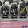 imagePeg Perego Primo Viaggio AllinOne Convertible Car Seat  Newborn to 10 Years  5120 lbs  Height Adjustable ampamp Slim 100 FRFree Made in Italy Crystal Black BlackMercury