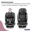 imagePeg Perego Primo Viaggio AllinOne Convertible Car Seat  Newborn to 10 Years  5120 lbs  Height Adjustable ampamp Slim 100 FRFree Made in Italy Crystal Black BlackCrystal Black